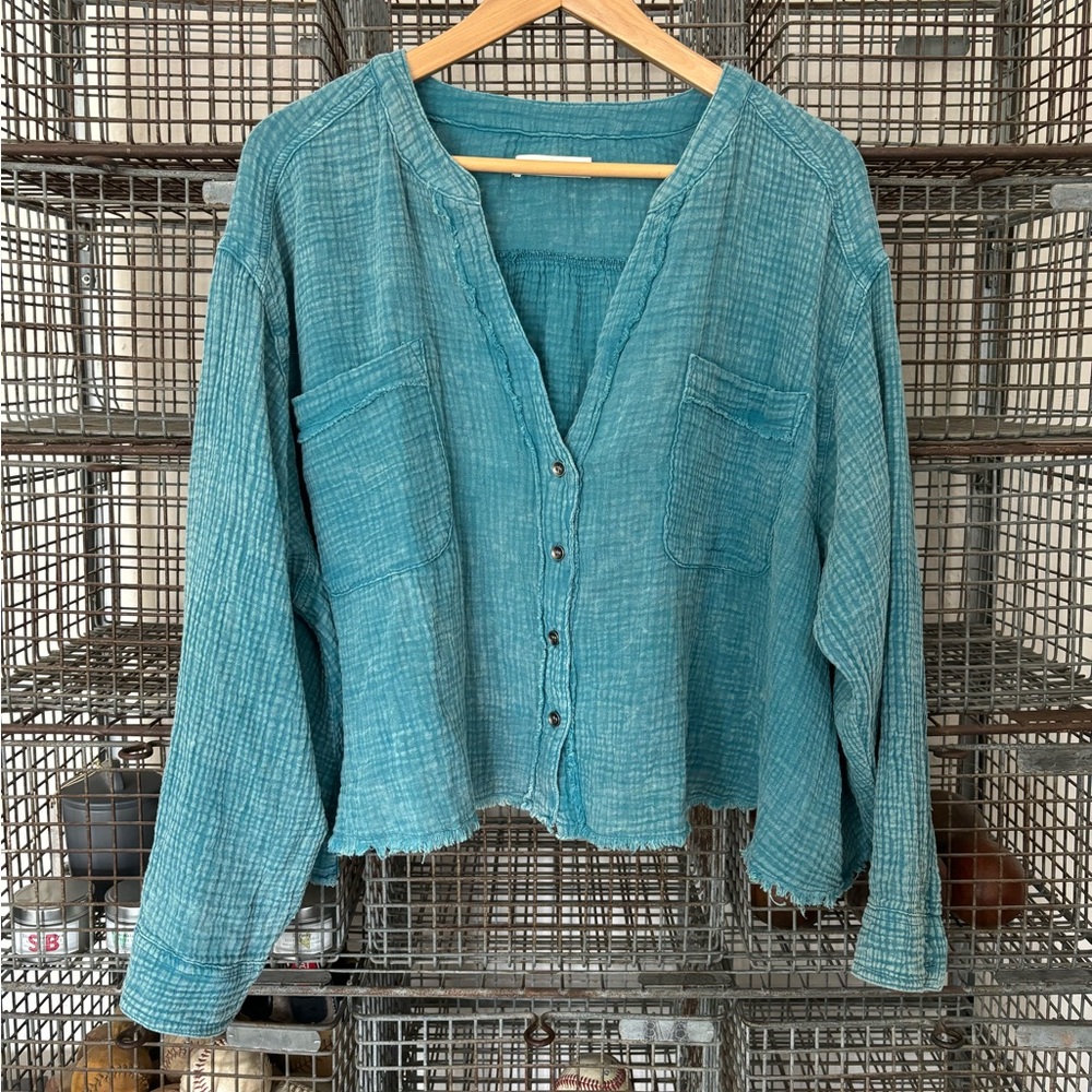 Boho gauze Top by Mustard Seed